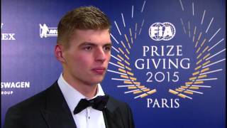 2015 FIA Prize Giving - Max Verstappen Interview