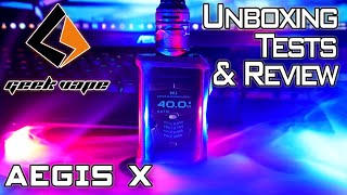 GeekVape Aegis X [UNBOXING, TESTS \u0026 REVIEW]