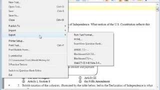 ExamView - Exporting ExamView Tests