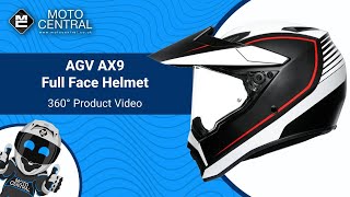 AGV AX9 Pacific Road Black / White Full Face Motorcycle Helmet