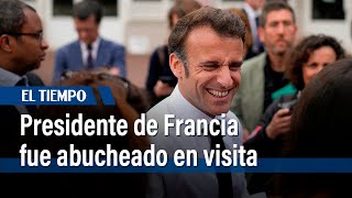 Macron abucheado en visita para tratar de cerrar crisis de reforma de las pensiones | El Tiempo