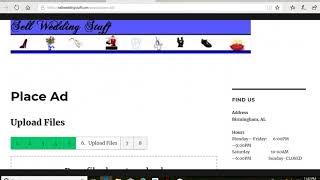 How to Submit an Ad on SellWeddingStuff.com