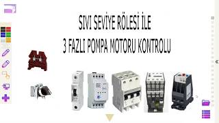 SIVI SEVİYE RÖLESİ İLE 3 FAZLI MOTOR KONTROLU