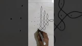 Kolam|Easy kolam|Rangoli design|Simple Kolam|Pooja kolam|Fridaykolam|Easy Muggulu|Sikku kolam|poojai