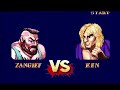 【sfc】ストリートファイターⅡターボ　ザンギエフ　レベル8　ノーミスクリア　street fighter 2 turbo　zangief　hardest　no miss clear