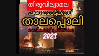 PARAKOTTUKAVU THALAPPOLI 2023 വെടിക്കെട്ട് ( 4 സെറ്റ് കലാശം).        #pooram2023 #pooram #thrissur