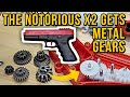 How To Fix Your X2 GEL BLASTER with METAL GEARS | Upgrade Broken JM-X2 Blaster Plastic Gear Repair