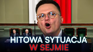 HIT! POSEŁ ROZBAWIŁ SZYMONA HOŁOWNIĘ DO ŁEZ