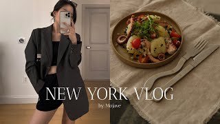 New York vlog🗽Summer Shopping Haul | Iced Latte at Home | Octopus Salad | Home Cafe [Eng sub]