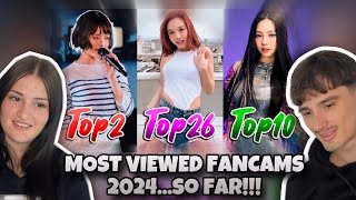 The Most VIEWED KPOP FANCAMS of 2024 - so far! | REACTION