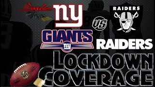 Lockdown Coverage | New York Giants vs. Oakland Raiders  WK 13 Analysis🏈🏈🏈 | #LouieTeeLive