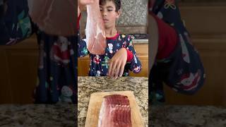 Quick how to found  smoked prosciutto #howto #twin #twinskitchen #kids #viralvideo