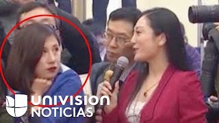 La volteada de ojos en cámara de una reportera que fue censurada en China