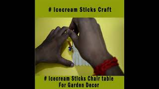 Beautiful Craft Idea with Ice-cream sticks or Popsicle Sticks for Garden Decor