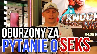 ŁUKASZ RÓŻAŃSKI OBURZONY PYTANIEM O S€KS PRZED WALKĄ! \