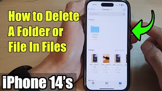 iPhone 14/14 Pro Max: How to Delete A Folder or File In Files