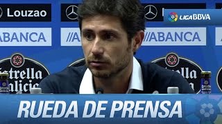 Rueda de prensa de Víctor Sánchez tras el Deportivo de la Coruña (2-2) Athletic Club