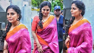 Asha Sarath Hot Full Screen Edit In Vertical | Malayalam Actress Asha Sarath Hot Iin Saree in Movie