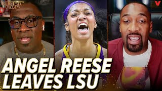Shannon Sharpe & Gilbert Arenas react to Angel Reese leaving LSU to enter WNBA Draft | Nightcap