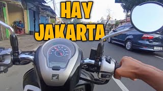 MOTOVLOG PERTAMA KERJA DI JAKARTA⁉️oh gini jakarta