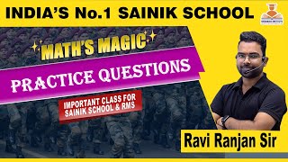 PRACTICE QUESTIONS - AISSEE 2025  || RAVI RANJAN SIR  || MATHS  || SAINIK SCHOOL ONLINE COACHING