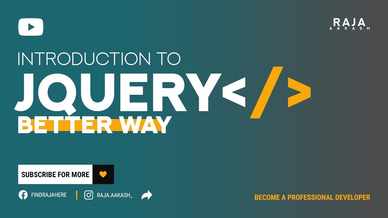 Introduction To JQuery In Hindi/Urdu - What Is JQuery For Beginners ...