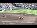 九州学院8回裏の攻撃 第104回全国高等学校野球選手権大会 第8日 第2試合 九州学院 vs 帝京五