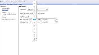8 BO Right Start Scheduling a Report