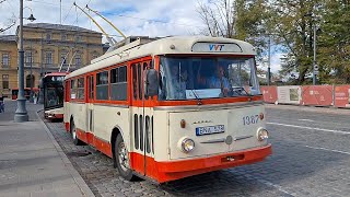 Škoda 9TrH29 trolleybus on line 4 in Vilnius 🚎🇱🇹 | September 22, 2024