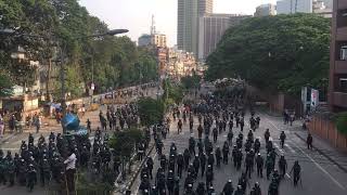 ২৮ অক্টোবর সমাবেশ শেষে পুলিশের রাস্তা দখলের মুহুর্ত!