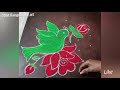 ddm rangoli and art beautiful parrot rangoli friday rangoli design