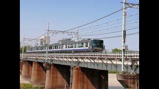 223系2500番代+223系0番代更新車・関空紀州路快速大阪方面行き 浅香駅通過