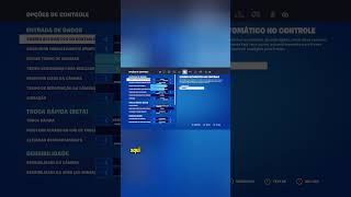 Como ativar a nova configuração do #fortnite