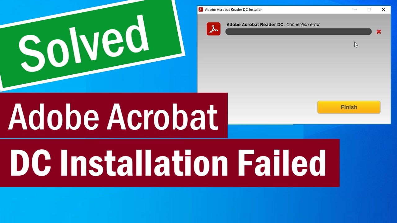 Adobe Acrobat Reader Dc Installation Failed Windows 10 Design Talk