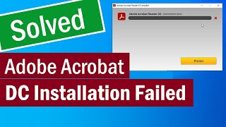 Adobe Reader Offline Installer | How To Fix Adobe Acrobat Reader DC Installation Failed | PDF Error