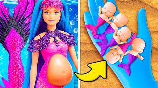 WOW! Pregnant Mermaid Doll Comes to Life | Extreme Makeover for Barbie Mermaid