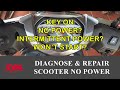 Diagnose and Repair Motorcycle (Scooter) No Power Supply | Won't Start | SYM Jet Power 125