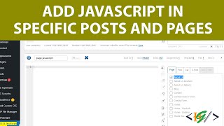 WordPress の特定の投稿とページに JavaScript を追加する方法