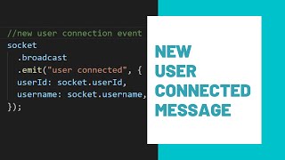 New User Connection Message | Basic Chat Application Using ReactJS & Socket.io | Part 13