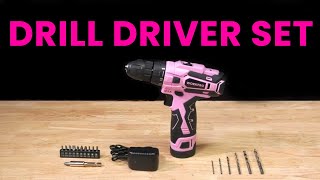 WorkPro 12V Pink Cordless Drill Driver Set Review | WhatsBest.CA