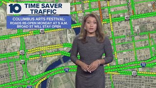 Road closures downtown begin for Columbus Arts Festival