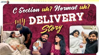 My Delivery Story | Normal or C Section | Rosh & Josh | USA Telugu Vlogs |Telugu Vlogs| TeluguFamily