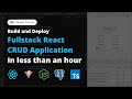 Build a Full-Stack React App and deploy to the cloud using: vite, node.js, express, postgres& remult