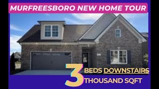 3000 sqft Home Tour Murfreesboro, TN | 3 Beds Downstairs| Bed Bath Bonus Upstairs | Nashville Suburb