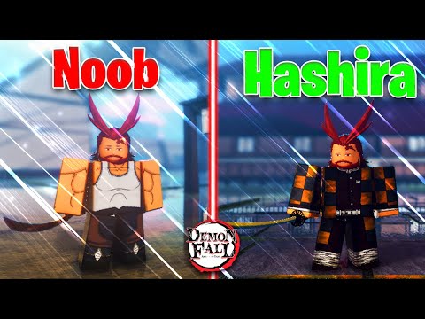 Demon Fall Going From Noob To Sun Hashira In One Video…
