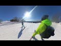 Ⅺ b 快晴の3月＠スキージャム勝山 福井県 2023年3月上旬　 5℃ 2℃ insta360x3 insta360 快晴 春