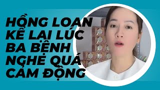 Hồng Loan livestream bán hàng , nhớ về ba không cầm được nước mắt.