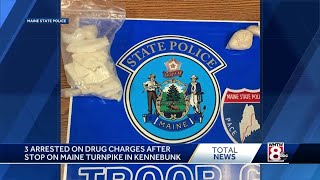 3 arrested on drug charges after turnpike traffic stop