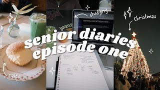 senior diaries | finals, cafe hopping, christmas tree lighting