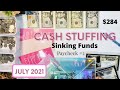 CASH STUFFING | BI-WEEKLY PAYCHECK 2 | SINKING FUNDS STUFFING FOR BEGINNERS | JULY 2021| LOW INCOME